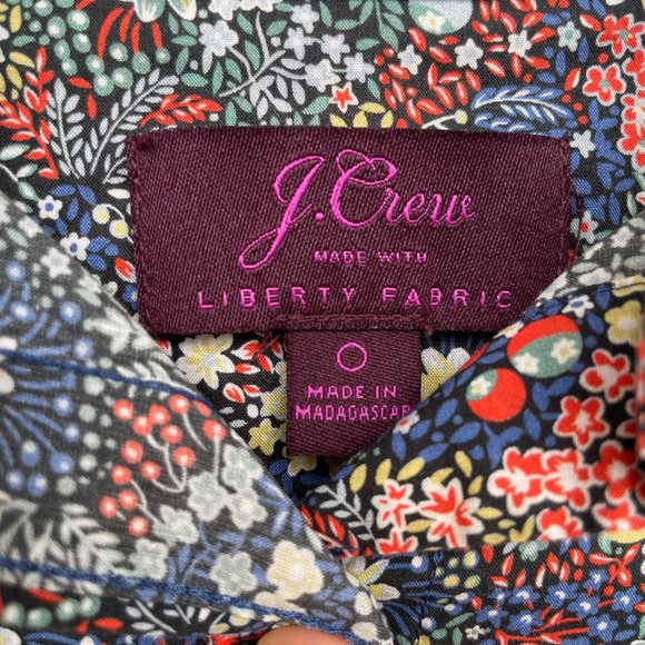 J Crew Liberty Fabrics floral button-down shirt, in Elderberry print - Picture 4 of 5